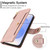 Samsung Galaxy S25 FE 5G Seven Card Slots Zipper Wallet Leather Phone Case with Lanyard - Rose Gold