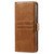 Samsung Galaxy S25 FE 5G Simple 6-Card Wallet Leather Phone Case - Brown