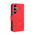 Samsung Galaxy S25 FE 5G Skin Feel Calf Texture Card Slots Leather Phone Case - Red