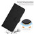 Samsung Galaxy S25 FE 5G Skin Feel Heart Embossed Leather Phone Case with Long Lanyard - Black