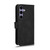 Samsung Galaxy S25 FE 5G Skin Feel Magnetic Flip Leather Phone Case - Black