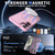 Samsung Galaxy S25 FE 5G Star Shine Series TPU + PC MagSafe Phone Case with Fold Holder - Pink