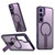 Samsung Galaxy S25 FE 5G Star Shine Series TPU + PC MagSafe Phone Case with Fold Holder - Purple