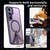 Samsung Galaxy S25 FE 5G Star Shine Series TPU + PC MagSafe Phone Case with Fold Holder - Purple