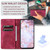 Samsung Galaxy S25 FE 5G Totem Embossed Magnetic Leather Phone Case - Red