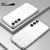 Samsung Galaxy S25 FE 5G Transparent Plating Fine Hole Phone Case - Silver
