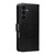 Samsung Galaxy S25 FE 5G Tree & Cat Embossed Pattern Flip Leather Phone Case - Black