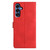 Samsung Galaxy S25 FE 5G Triangles Embossed Leather Phone Case - Red