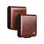 Samsung Galaxy Z Flip7 5G QIALINO Classic 103 Buckle Genuine Leather Phone Case - Brown