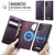 Samsung Galaxy A13 5G CaseMe C49 Magnetic RFID Blocking Detachable Wallet Leather Phone Case - Purple