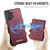 Samsung Galaxy A13 5G CaseMe Me80 Series Detachable Wallet Magnetic RFID Vegan Leather Phone Case - Red
