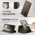 Samsung Galaxy A14 5G CaseMe C49 Magnetic RFID Blocking Detachable Wallet Leather Phone Case - Coffee