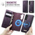 Samsung Galaxy A14 5G CaseMe C49 Magnetic RFID Blocking Detachable Wallet Leather Phone Case - Purple