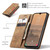 Samsung Galaxy A17 5G CaseMe 013 Multifunctional Horizontal Flip Leather Phone Case - Brown