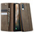 Samsung Galaxy A50s / A30s CaseMe 033 Calf Leather Lining Microfibre RFID Blocking Phone Case - Coffee