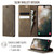 Samsung Galaxy A50s / A30s CaseMe 033 Calf Leather Lining Microfibre RFID Blocking Phone Case - Coffee