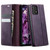 Samsung Galaxy A52 / A52s 5G CaseMe 033 Calf Leather Lining Microfibre RFID Blocking Phone Case - Purple