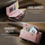 Samsung Galaxy A52 CaseMe C39 RFID Blocking Zipper Wallet Leather Phone Case with Crossbody Strap - Pink