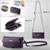 Samsung Galaxy A53 CaseMe C39 RFID Blocking Zipper Wallet Leather Phone Case with Crossbody Strap - Purple