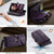 Samsung Galaxy A54 5G CaseMe C39 RFID Blocking Zipper Wallet Leather Phone Case with Crossbody Strap - Purple