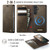 Samsung Galaxy A54 5G CaseMe C49 Magnetic RFID Blocking Detachable Wallet Leather Phone Case - Coffee