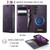 Samsung Galaxy A54 5G CaseMe C49 Magnetic RFID Blocking Detachable Wallet Leather Phone Case - Purple