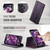 Samsung Galaxy A54 5G CaseMe C49 Magnetic RFID Blocking Detachable Wallet Leather Phone Case - Purple