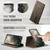 Samsung Galaxy A35 5G CaseMe C49 Magnetic RFID Blocking Detachable Wallet Leather Phone Case - Coffee
