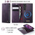 Samsung Galaxy A35 5G CaseMe C49 Magnetic RFID Blocking Detachable Wallet Leather Phone Case - Purple
