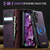 Samsung Galaxy A35 5G CaseMe C49 Magnetic RFID Blocking Detachable Wallet Leather Phone Case - Purple