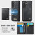 Samsung Galaxy A56 5G CaseMe Me80 Series Detachable Wallet Magnetic RFID Vegan Leather Phone Case - Black