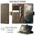 Samsung Galaxy Note10+ CaseMe 033 Calf Leather Lining Microfibre RFID Blocking Phone Case - Coffee