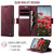Samsung Galaxy Note10+ CaseMe 033 Calf Leather Lining Microfibre RFID Blocking Phone Case - Red