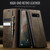 Samsung Galaxy S10 CaseMe 033 Calf Leather Lining Microfibre RFID Blocking Phone Case - Coffee