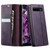 Samsung Galaxy S10 CaseMe 033 Calf Leather Lining Microfibre RFID Blocking Phone Case - Purple