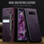 Samsung Galaxy S10 CaseMe 033 Calf Leather Lining Microfibre RFID Blocking Phone Case - Purple