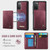Samsung Galaxy S20 5G CaseMe Me80 Series Detachable Wallet Magnetic RFID Vegan Leather Phone Case - Red