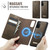 Samsung Galaxy S20 CaseMe C49 Magnetic RFID Blocking Detachable Wallet Leather Phone Case - Coffee