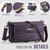 Samsung Galaxy S20 FE 5G CaseMe C39 RFID Blocking Zipper Wallet Leather Phone Case with Crossbody Strap - Purple