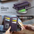 Samsung Galaxy S20 FE 5G CaseMe C39 RFID Blocking Zipper Wallet Leather Phone Case with Crossbody Strap - Purple