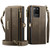 Samsung Galaxy S20 Ultra 5G CaseMe C39 RFID Blocking Zipper Wallet Leather Phone Case with Crossbody Strap - Coffee