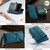 Samsung Galaxy S20 Ultra 5G CaseMe C39 RFID Blocking Zipper Wallet Leather Phone Case with Crossbody Strap - Green