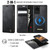 Samsung Galaxy S20 Ultra CaseMe C49 Magnetic RFID Blocking Detachable Wallet Leather Phone Case - Black