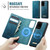 Samsung Galaxy S20 Ultra CaseMe C49 Magnetic RFID Blocking Detachable Wallet Leather Phone Case - Green