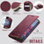 Samsung Galaxy S20+ CaseMe C49 Magnetic RFID Blocking Detachable Wallet Leather Phone Case - Red