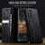 Samsung Galaxy S21 5G CaseMe 033 Calf Leather Lining Microfibre RFID Blocking Phone Case - Black