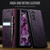 Samsung Galaxy S21 5G CaseMe 033 Calf Leather Lining Microfibre RFID Blocking Phone Case - Purple