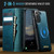 Samsung Galaxy S21 FE 5G CaseMe C49 Magnetic RFID Blocking Detachable Wallet Leather Phone Case - Green