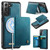 Samsung Galaxy S21 FE 5G CaseMe Me80 Series Detachable Wallet Magnetic RFID Vegan Leather Phone Case - Green