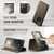 Samsung Galaxy S21 Ultra 5G CaseMe C49 Magnetic RFID Blocking Detachable Wallet Leather Phone Case - Coffee